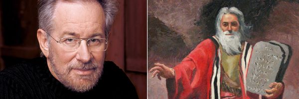 Steven Spielberg für den Bibelfilm Gods and Kings im Gespräch