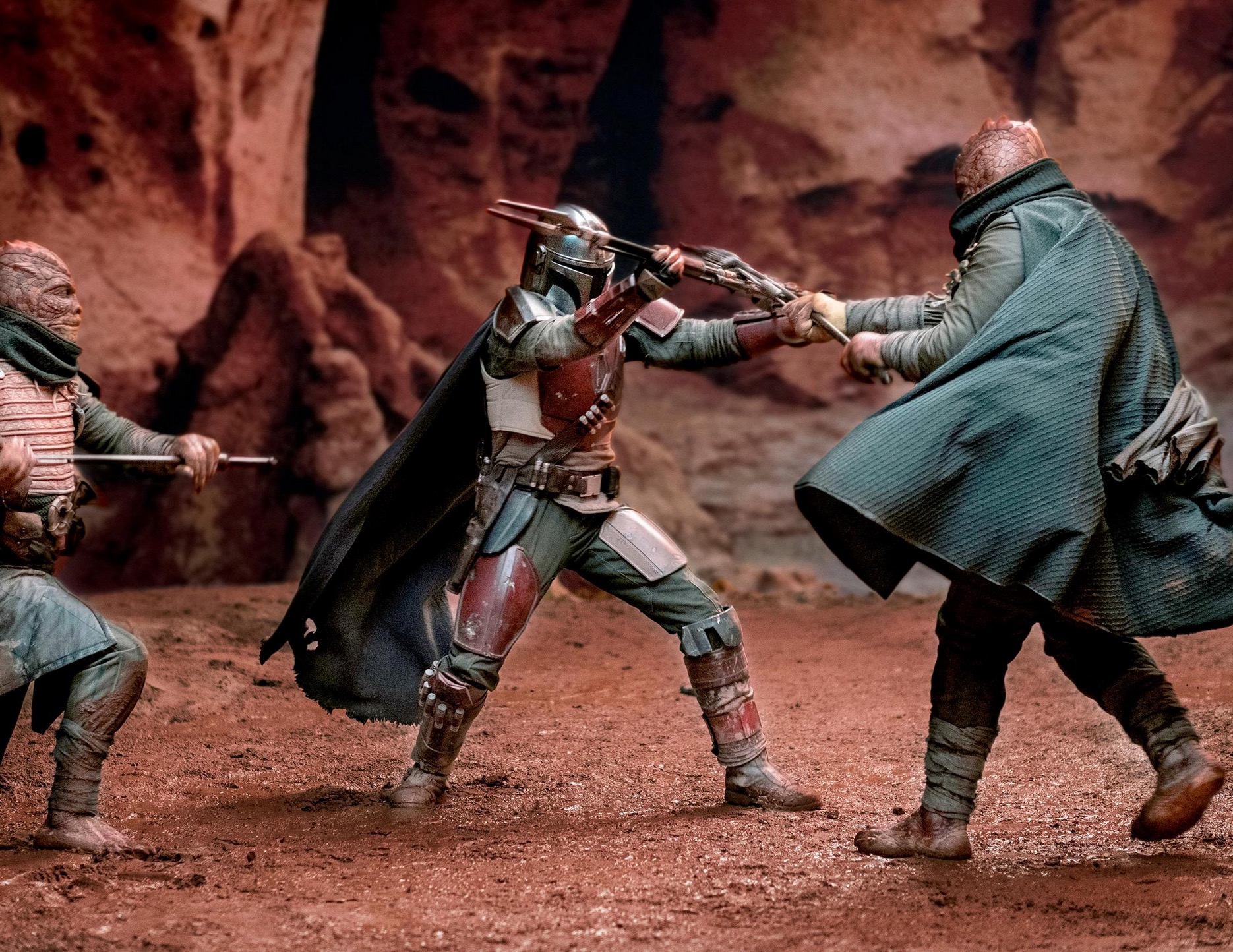 Headerbild - Mando kämpft mit Kopfgeldjägern