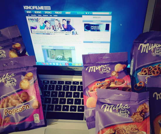 Eine süße Überraschung von Milka für die Redaktion.